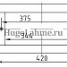 Накладка скиммера AllFit (Hugo Lahme), 350 мм, для бет.басс
